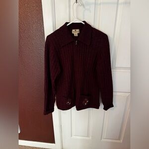 Woolrich Women's Deep Burgundy Cardigan